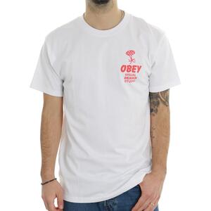 T-SHIRT BUILDING OBEY BIANCO